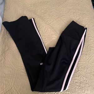 Black Kids Bottoms with Pink Accents